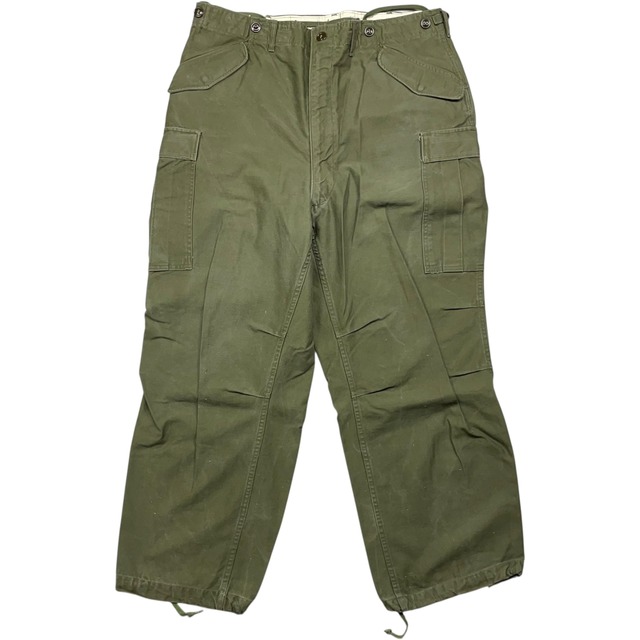 《実寸W40 L29》U.S.ARMY アメリカ陸軍 M-51 ミリタリーパンツ フィールドパンツ カーがパンツ ドローコード no.8093