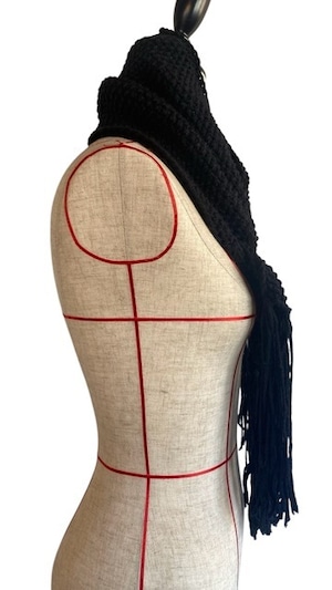 【25AW】FUMIE TANAKA フミエタナカ / knit  fringe neck / ニットフリンジネック