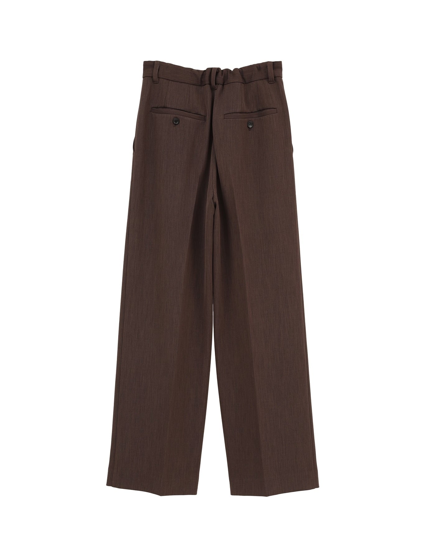 CLANE(クラネ) 2WAY TUCK STRAIGHT PANTS BROWN | サウスオレンジ