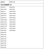 アクア 洗濯機用 糸くずフィルター LINT-16 / 0530014102 6172349282 6172227979 6172557205 ホワイト 中
