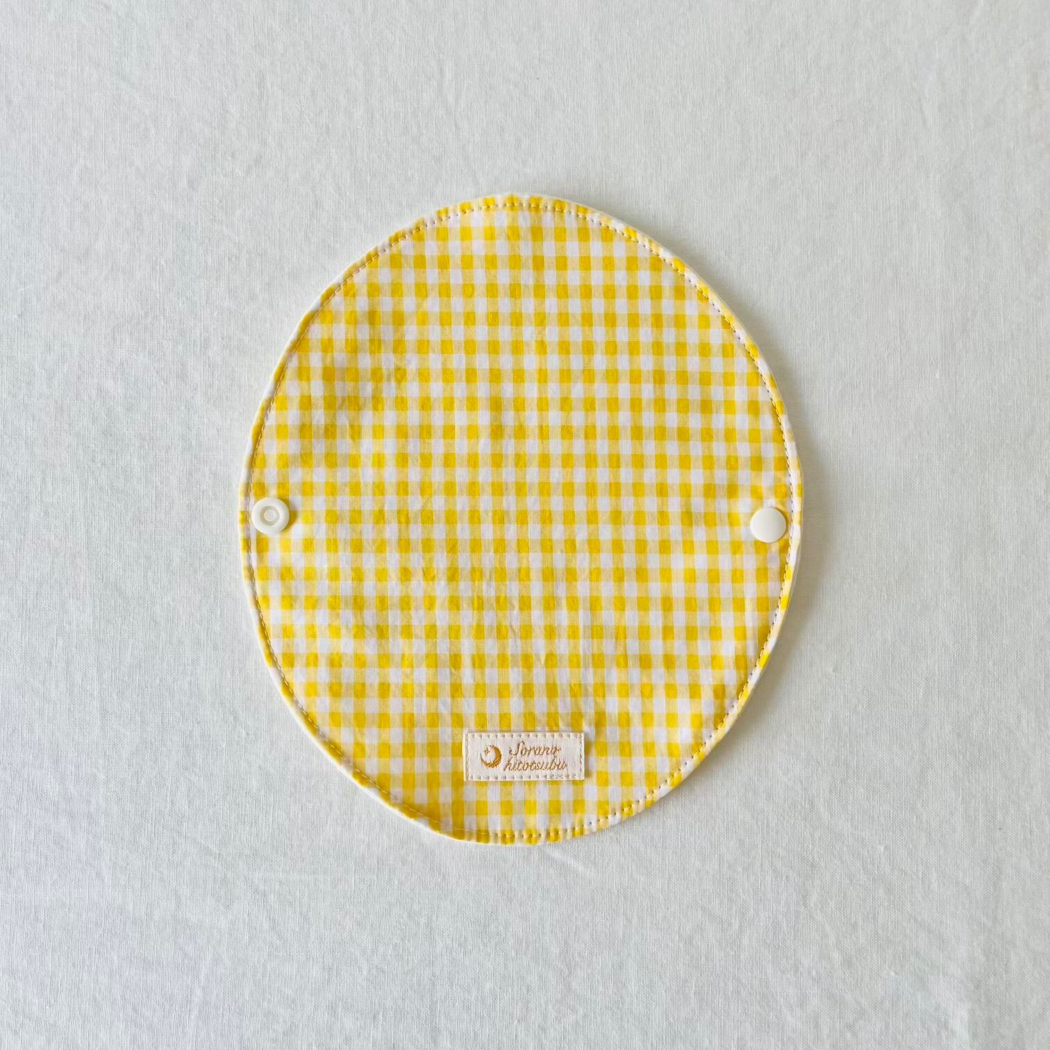 薄手布ライナー「cheerful yellow な check」