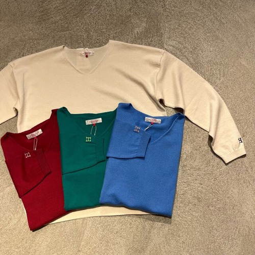 リフルコットンウォッシャブルVネックリラックス