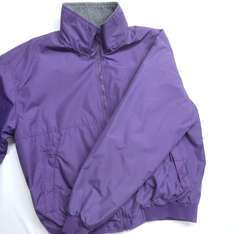 古着 West Marine ナイロンジャケット 裏地フリース パープル 表記