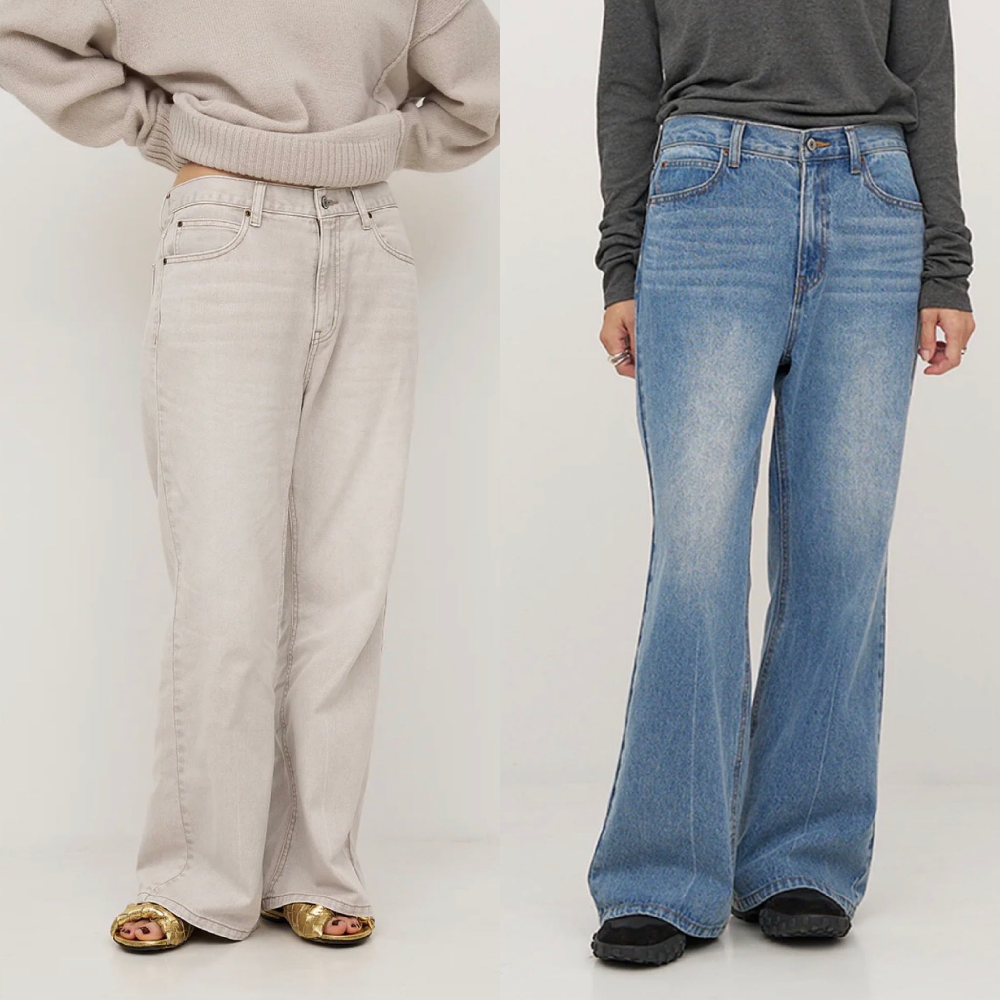 【 YENN 】 LOOSE FIT FLARE PT