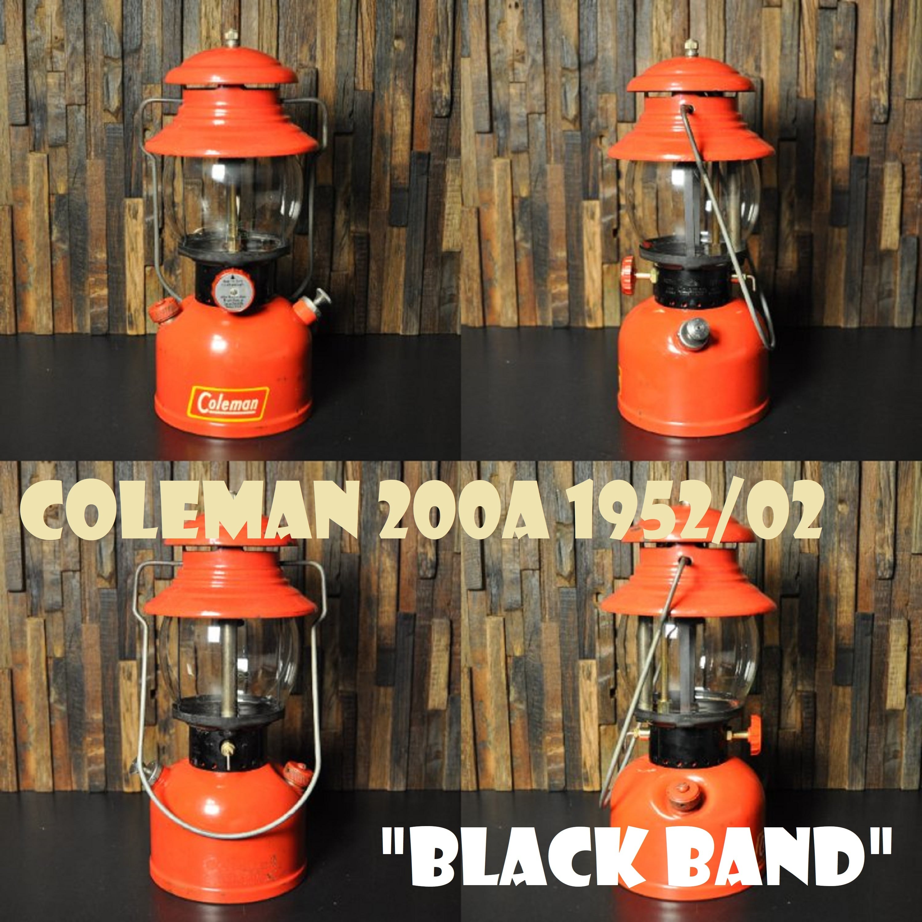 コールマン 200A 1952年2月製造 ブラックバンド ランタン COLEMAN 