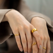 ステンレス ボリューム リング SR014