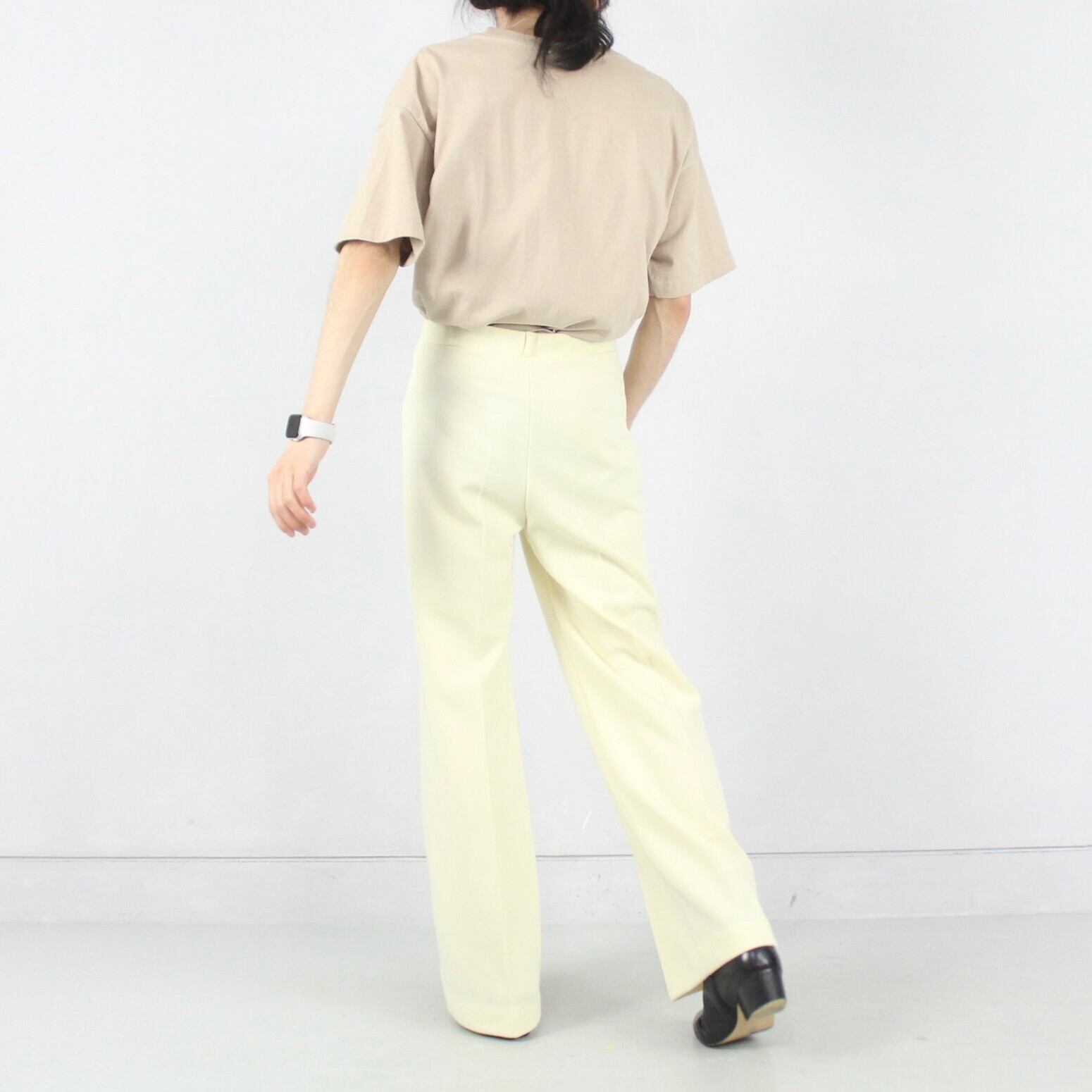 カイザーズ アメリカンフットボールパンツ クリーム色 vintage 美シルエット バギーフレアパンツ クリームカラー【OT-4528】 | cv