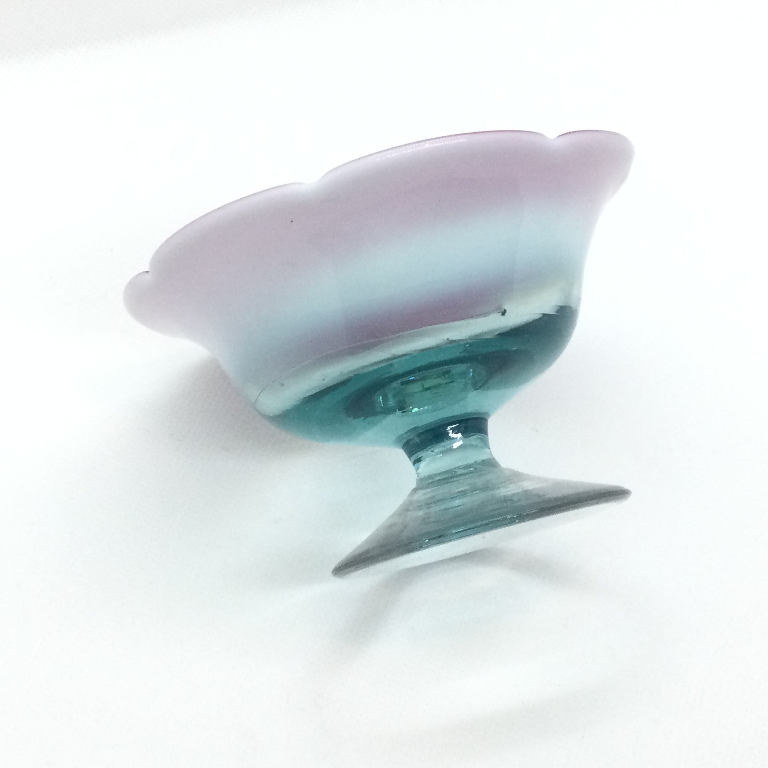 大正ミルクガラス　コンポート　　アンティーク 大正ミルクガラス コンポート アンティーク