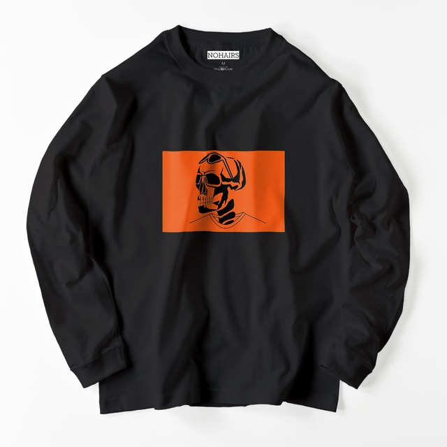 SCULL long tee(BLK)