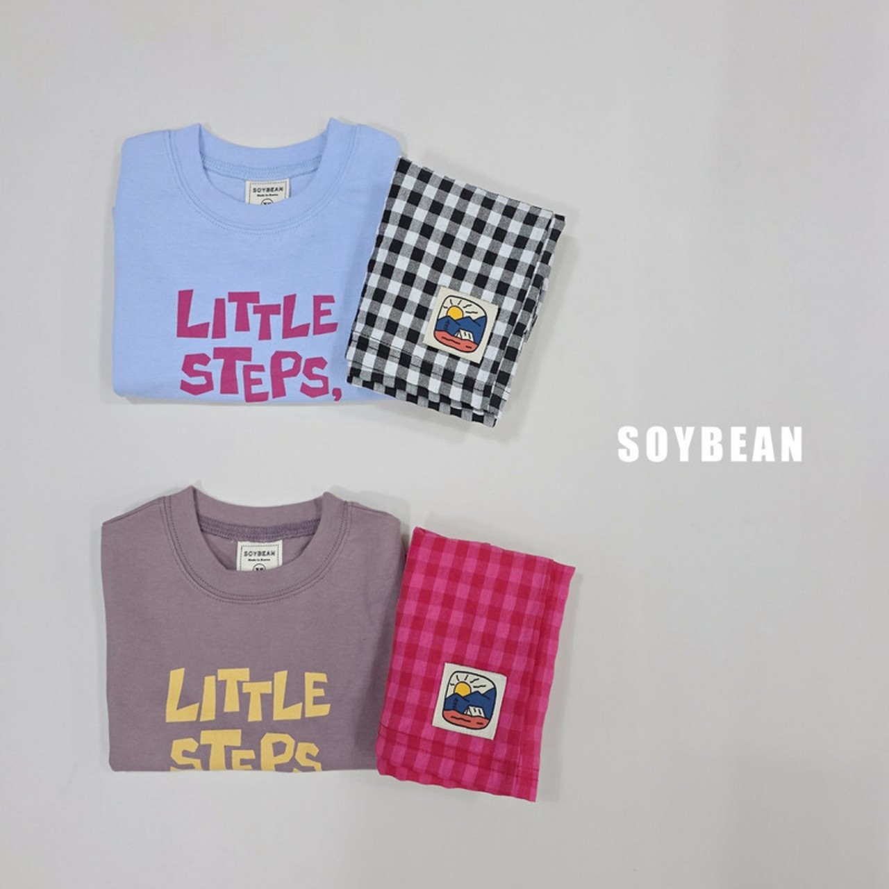 【取寄/韓国直送】SOYBEAN 26/SM リトルステップ上下セット｜夏服｜韓国子供服