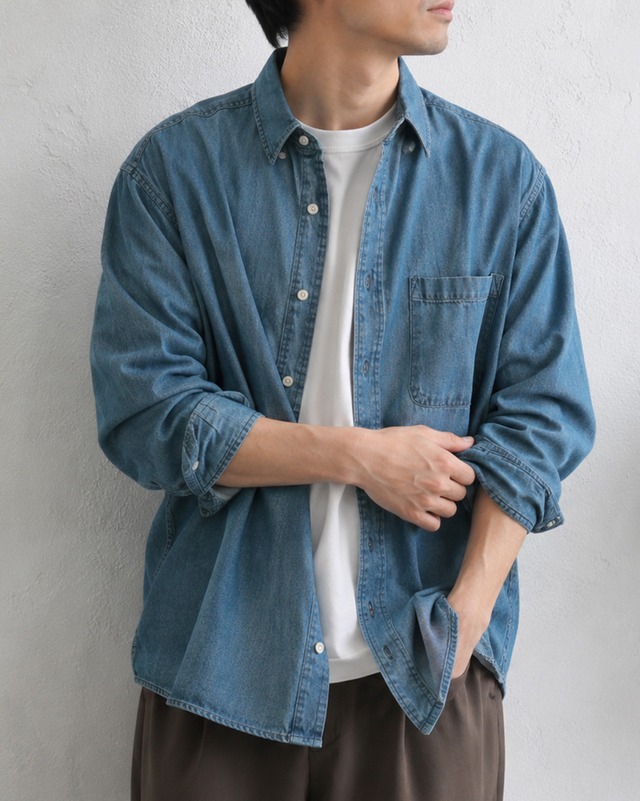 【Select】ルーズフィットこなれデニムシャツ　(260466)