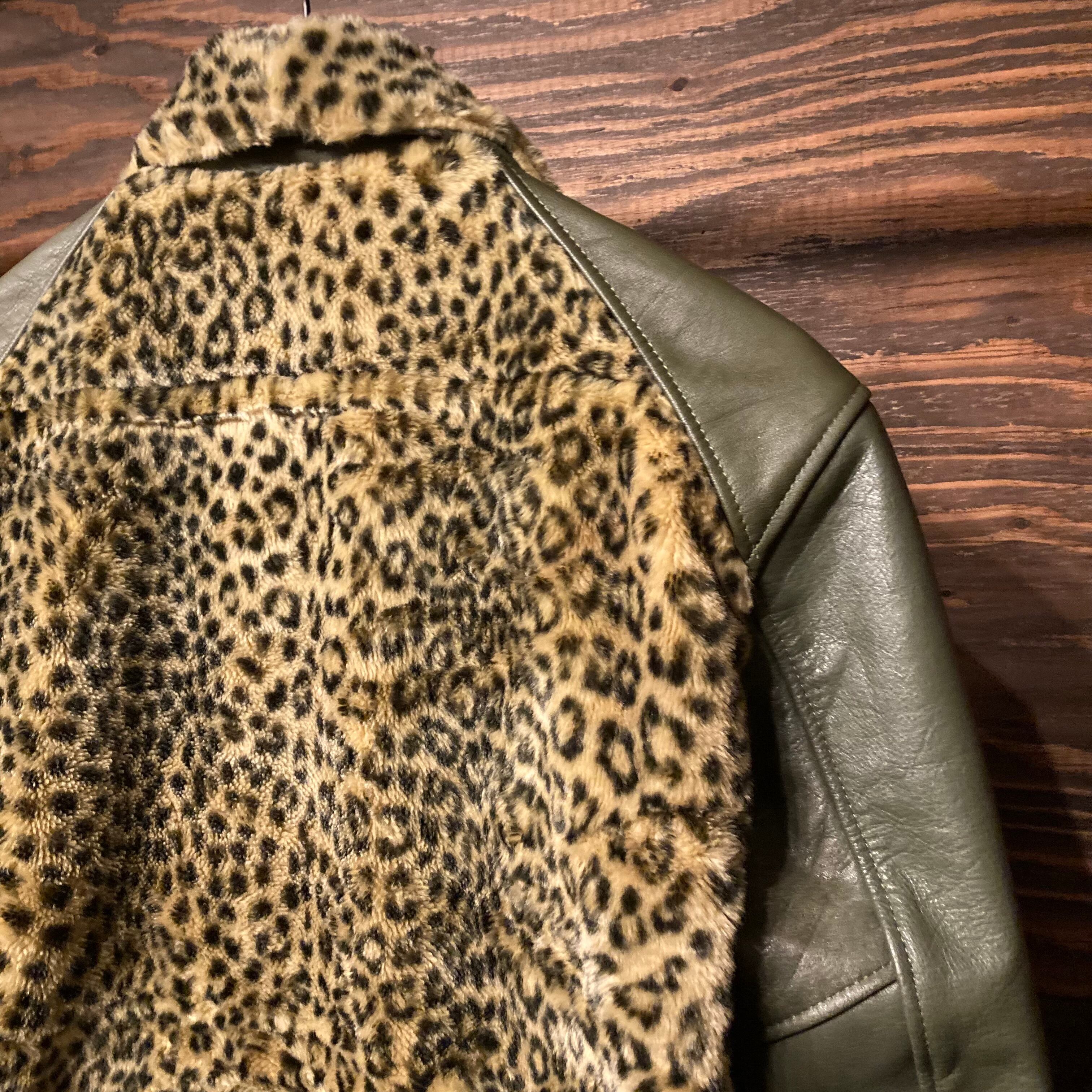 Vintage Leather Grizzly Jacket 再構築 熊ジャン オワジャン