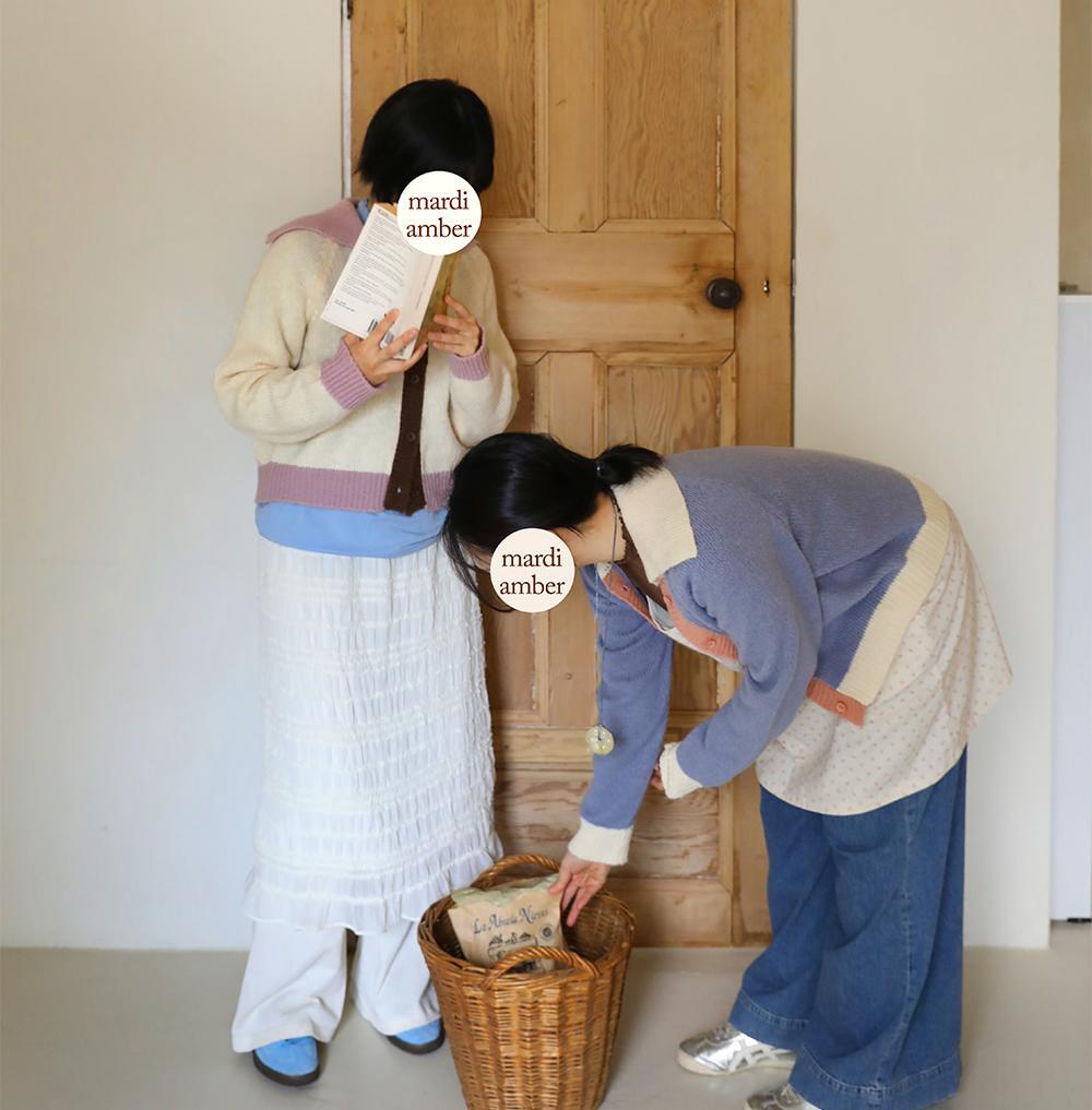 «予約»«Mardi Amber»«ママサイズ» プラスカーディガン 2colors