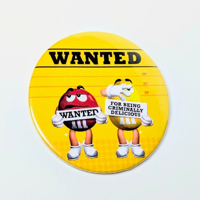 送料無料！ 【m&m's（エムアンドエムズ）】☆BIG缶バッジ