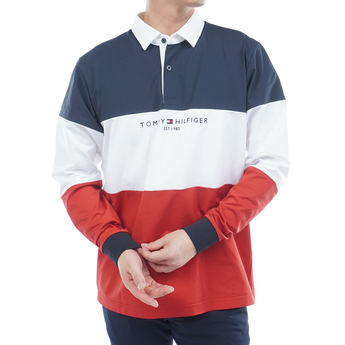 TOMMY HILFIGER GOLF】カラーブロック ラガーシャツ | GINZA MOTOKI