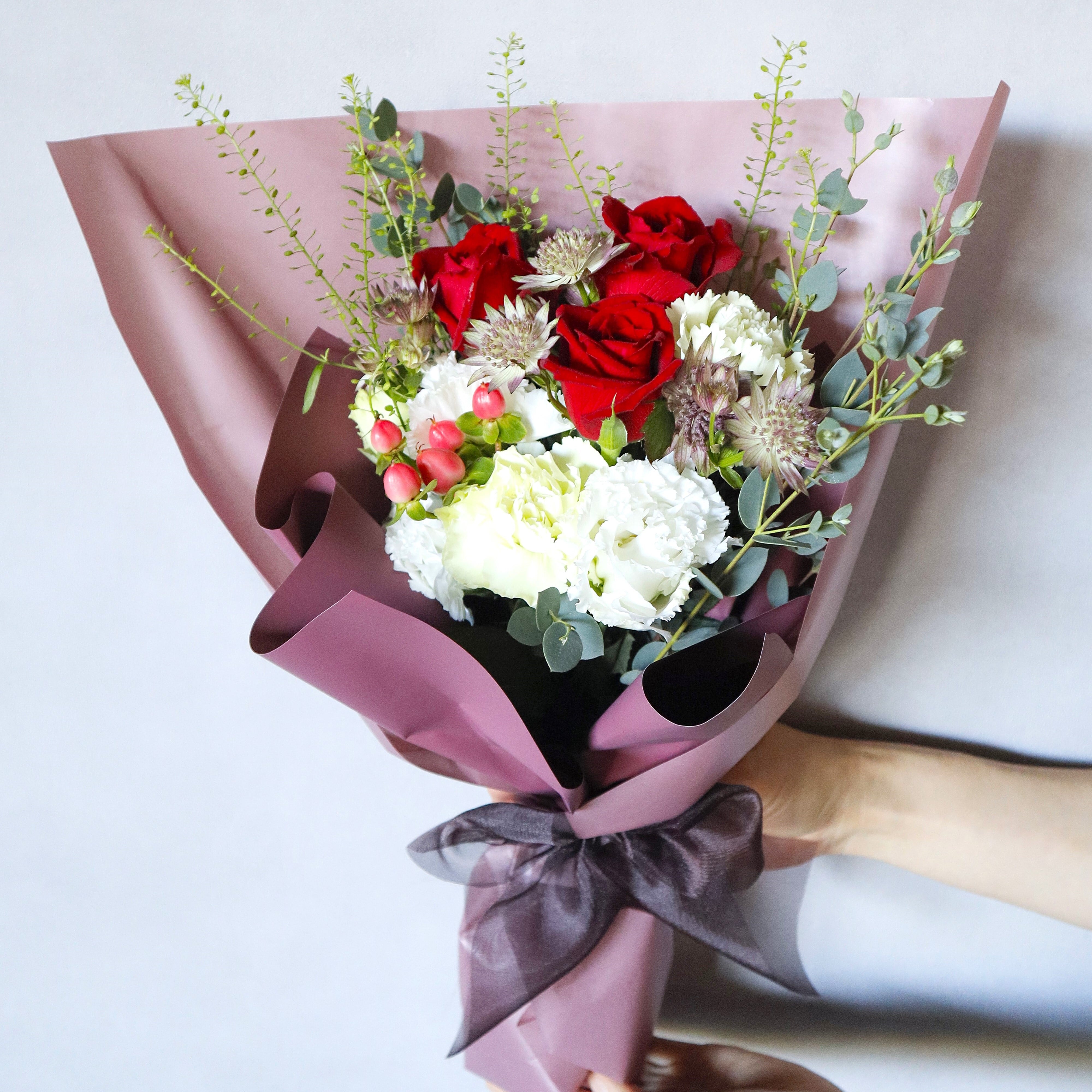 【いい夫婦の日】ローズブーケ レッド☆感謝の気持ちを添えて