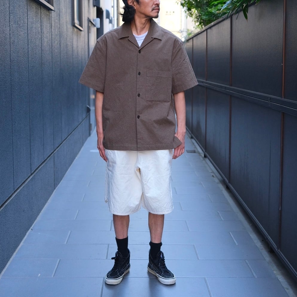 EVAN KINORI(エヴァン キノリ) / Short Sleeve Shirt Hemp Cotton