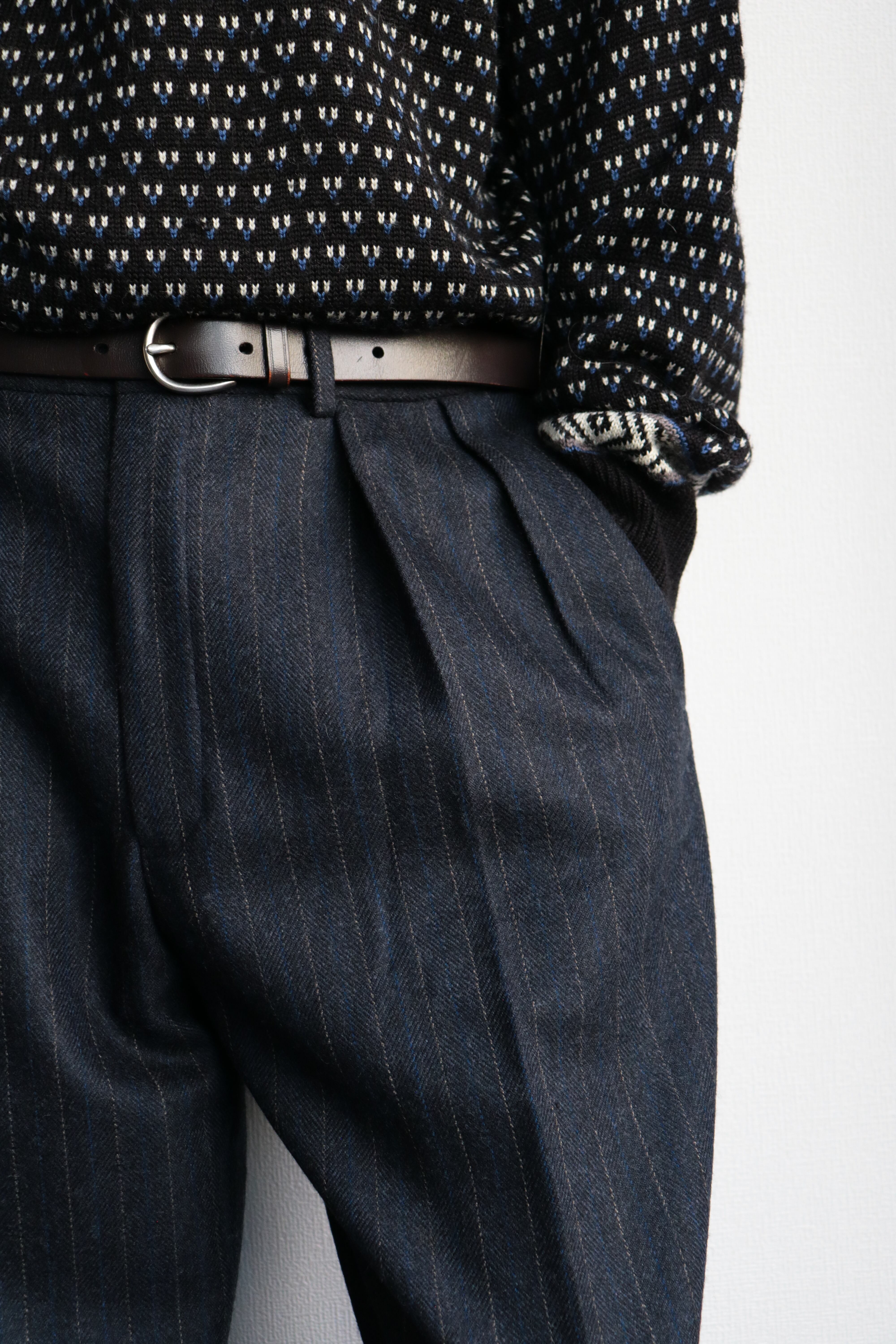 Polo Ralph Lauren 2 tuck stripe wool slacks | Cary