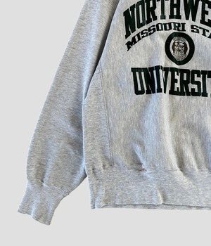 -Champion- Vintage 90s XL NORTHWEST UNIVERSITY Reverse Weave Sweat made in USA