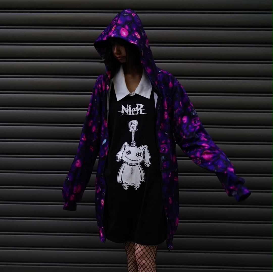 NieR purple apple fullzip hoodie