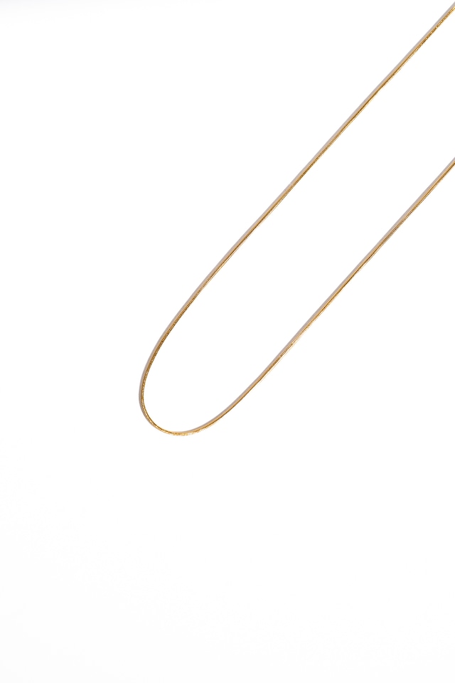 【1mm snake chain necklace】 / GOLD