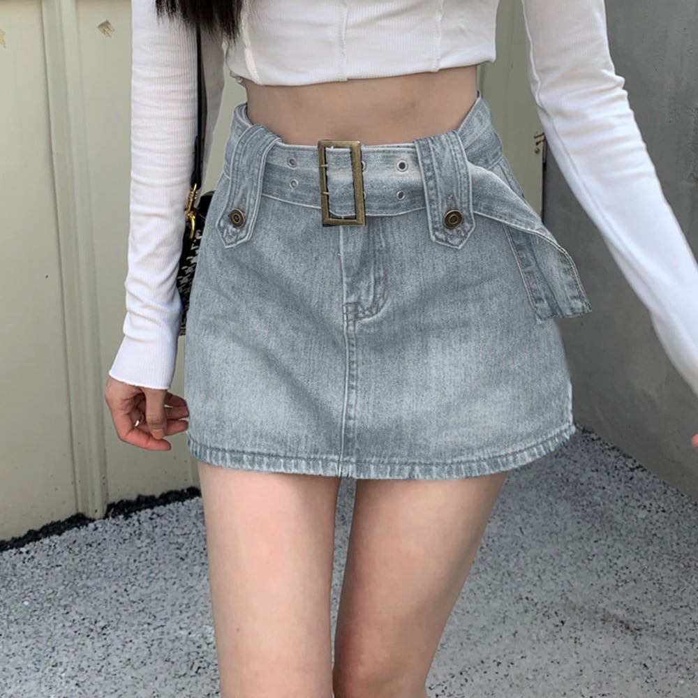 デニム キュロット スカート レディース 韓国 おしゃれ 大人 かわいい