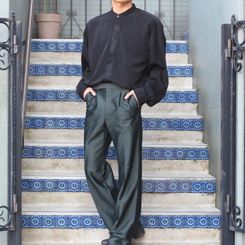 USA VINTAGE STRIPE PATTERNED GRUNGE DESIGN SLACKS PANTS/アメリカ古着ストライプ柄グランジデザインスラックスパンツ