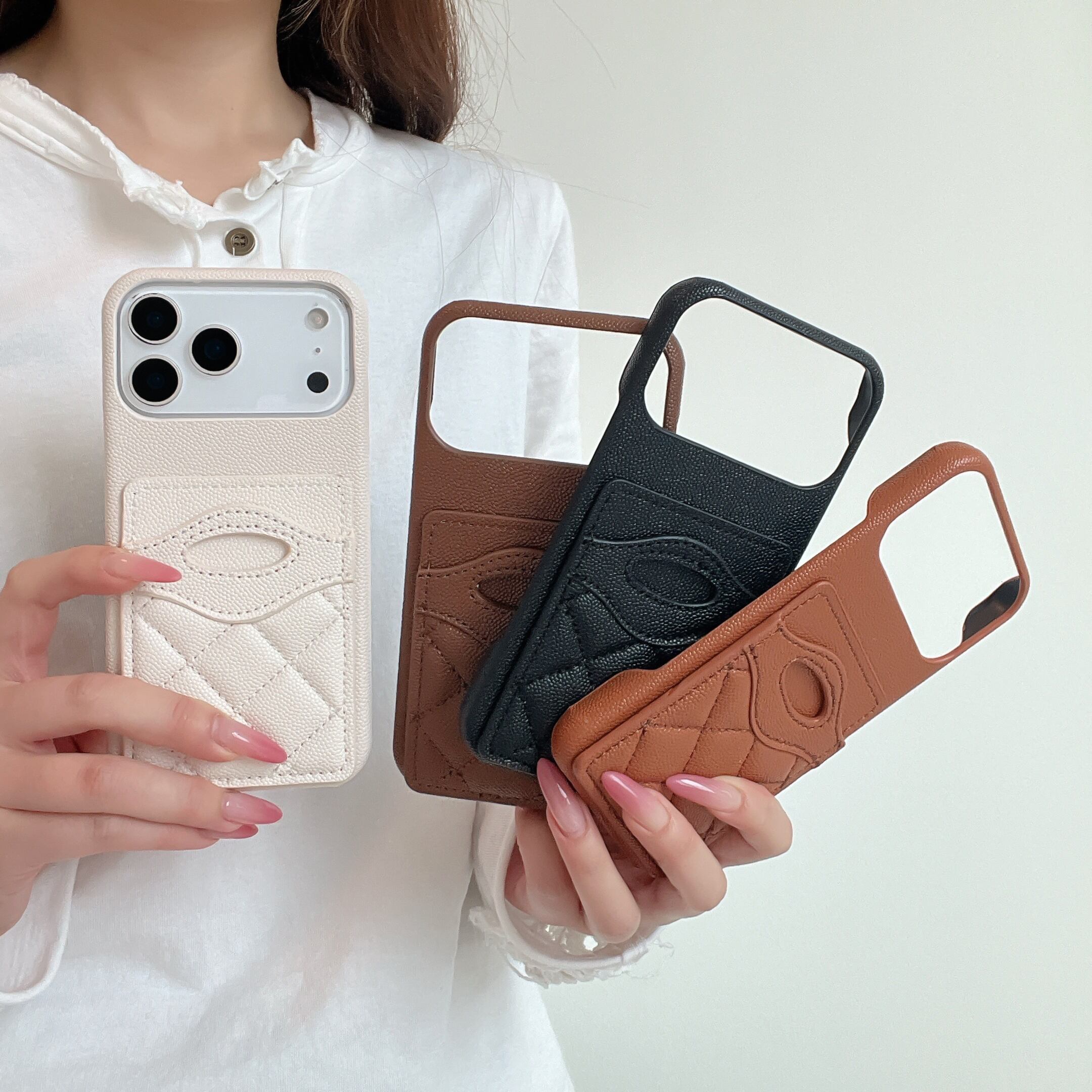 チェック柄 iphone 17 16 15 14 13 ケース キルティング PUレザー