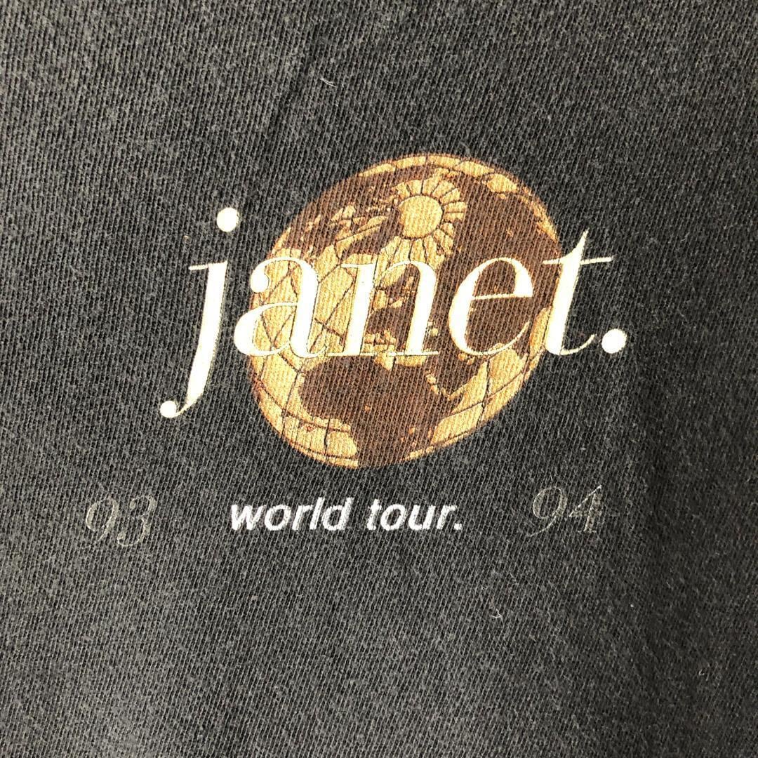 XZ506 90s Tシャツ janet. ワールドツアー ジャネットジャクソン