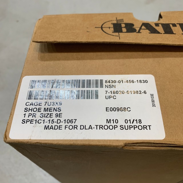 箱付き未使用品　BATES US NAVY サービスシューズ　US9E 27cm