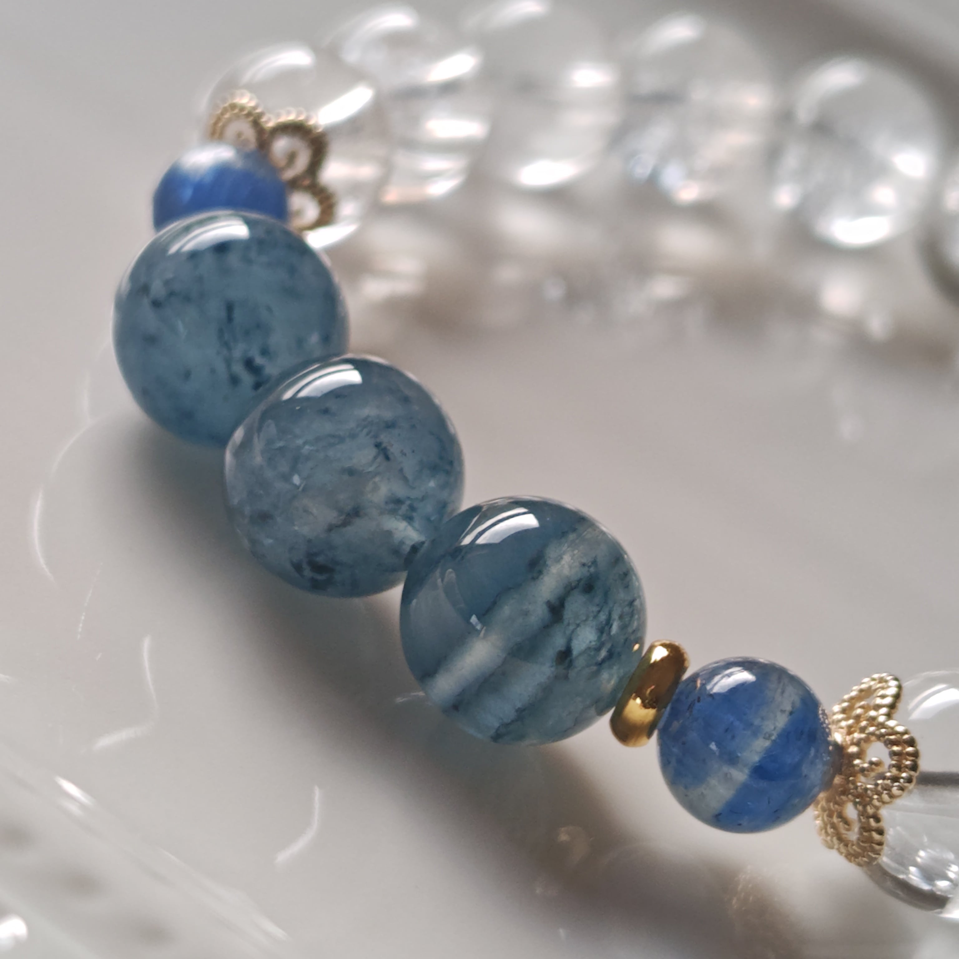 レムリアン水晶×ブルー千層サゲニティック×カイヤナイトシリカ レムリアン水晶×ブルー千層サゲニティック×カイヤナイトシリカ
