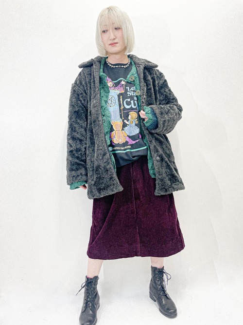 70's Vintage Faux Fur Half Coat