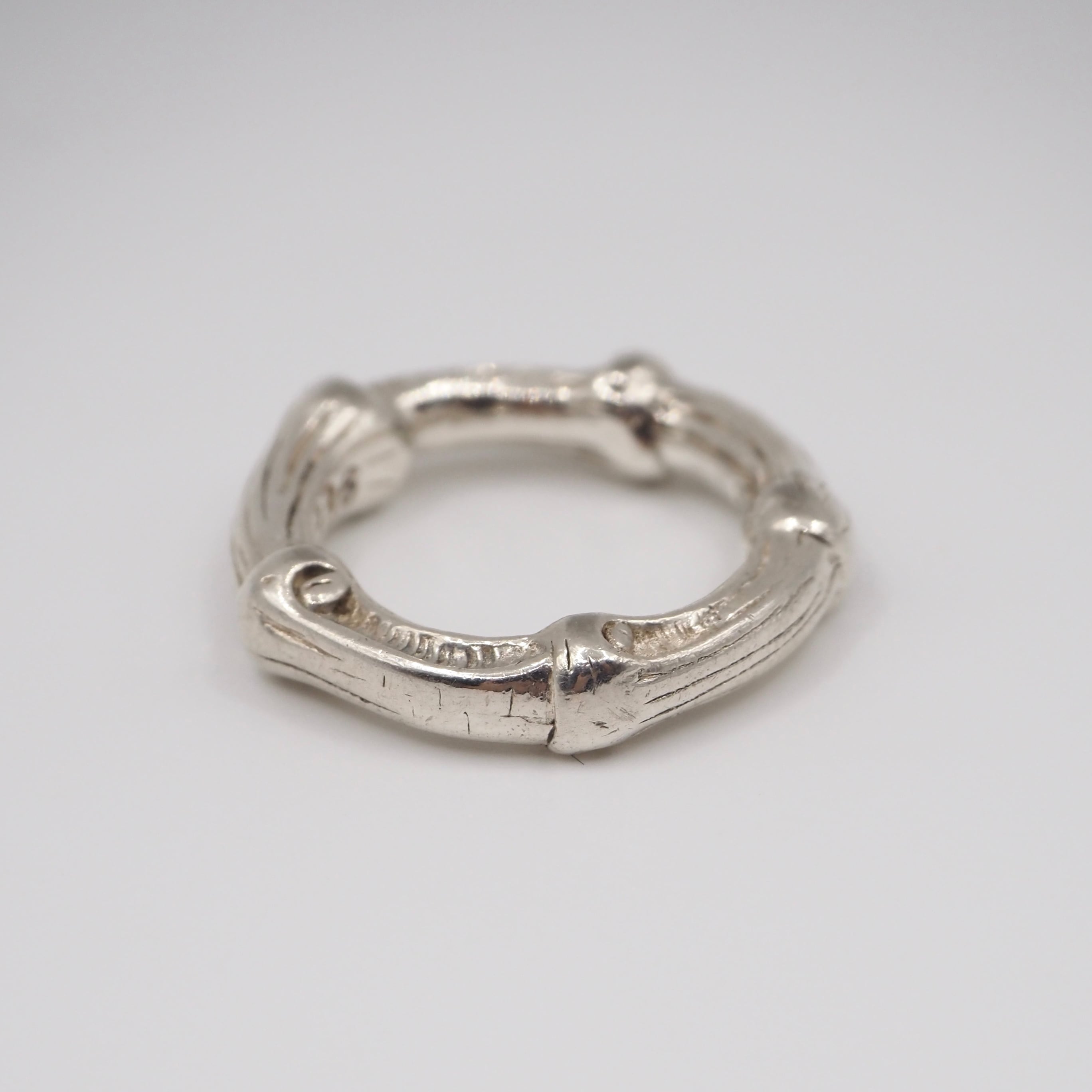 Tiffany&Co. 約11号 エロンゲイテッド ティアドロップ リング シルバー