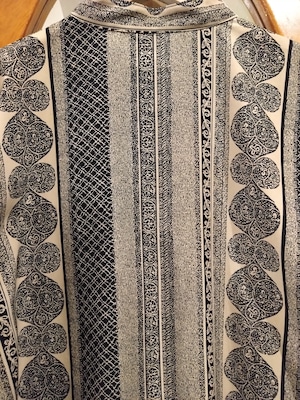 民族調マリメッコ風ゆるふわスタカラシャツ/フォークロアスタンドカラー