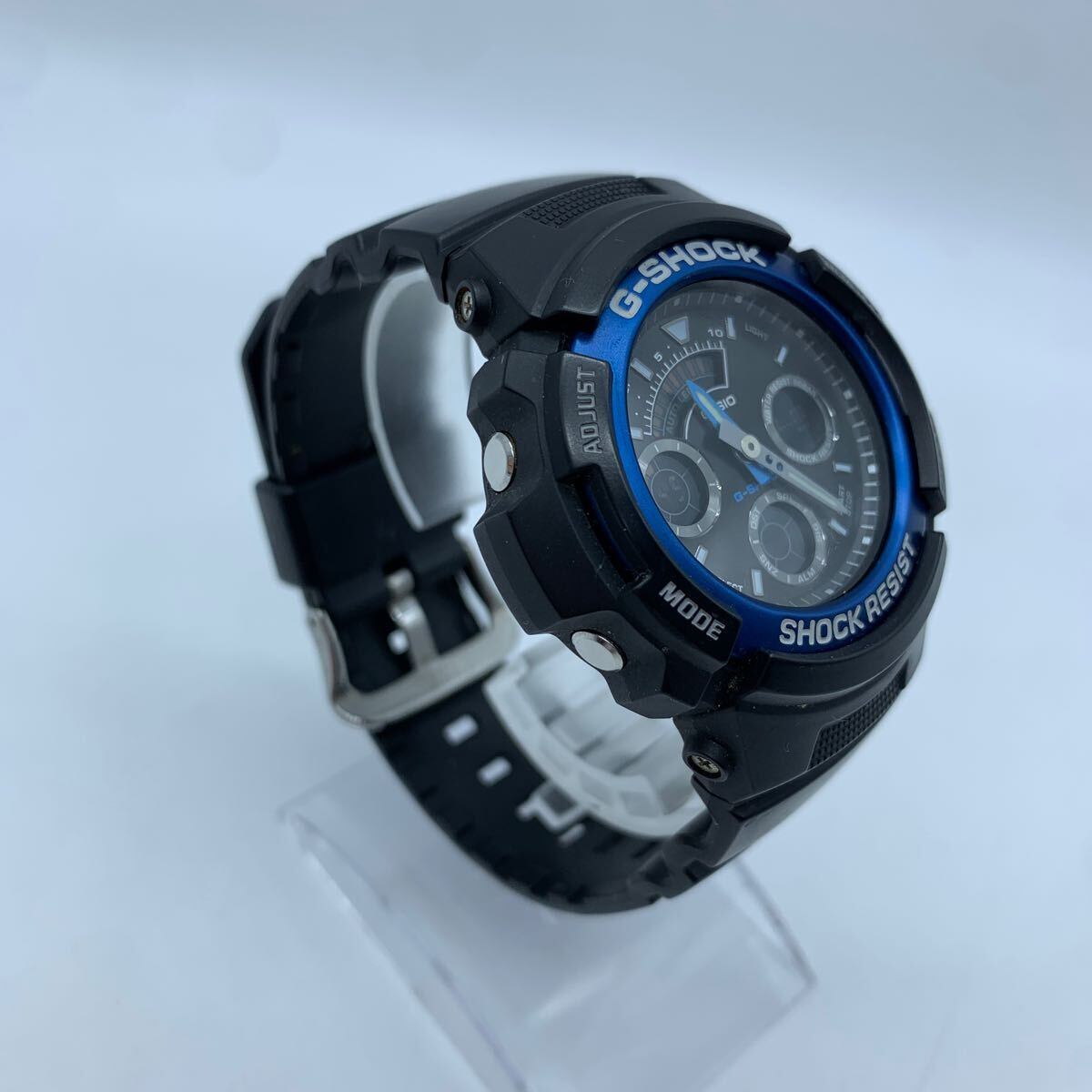 【極美品】 G-SHOCK AW-591　ブラックｘブルー　アナデジ　腕時計 G-SHOCK CASIO G-SHOCK AW-591-2AJF カシオ デジアナ ブラック×ブルー