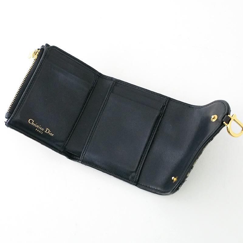 Christian Dior トロッター サドル 三つ折り コンパクトウォレット クリスチャン・ディオール Christian Dior トロッター サドル