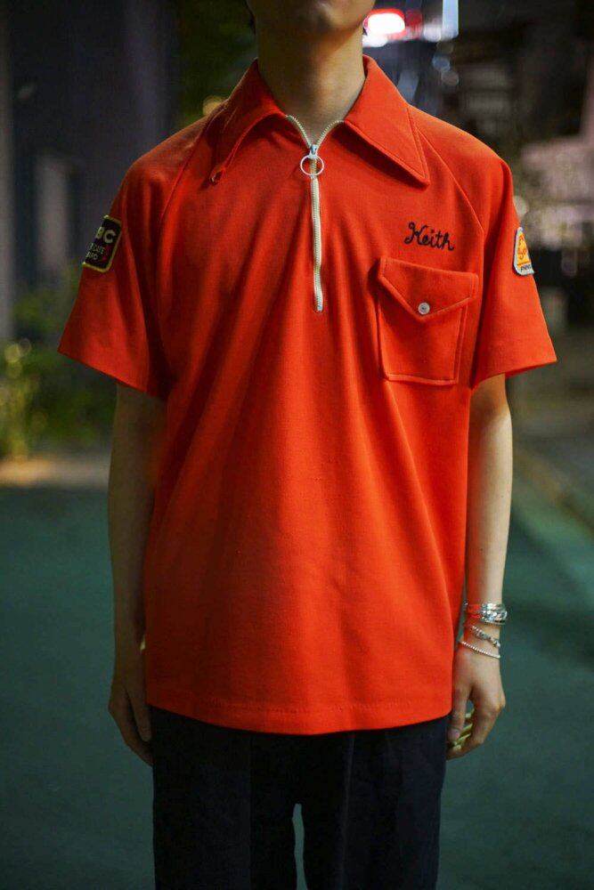 ウェア・シャツ 1970s Angeltown Bowling Shirt Size M angeltown] vintage bowling shirt [1970s-] Vintage Bowling Shirt