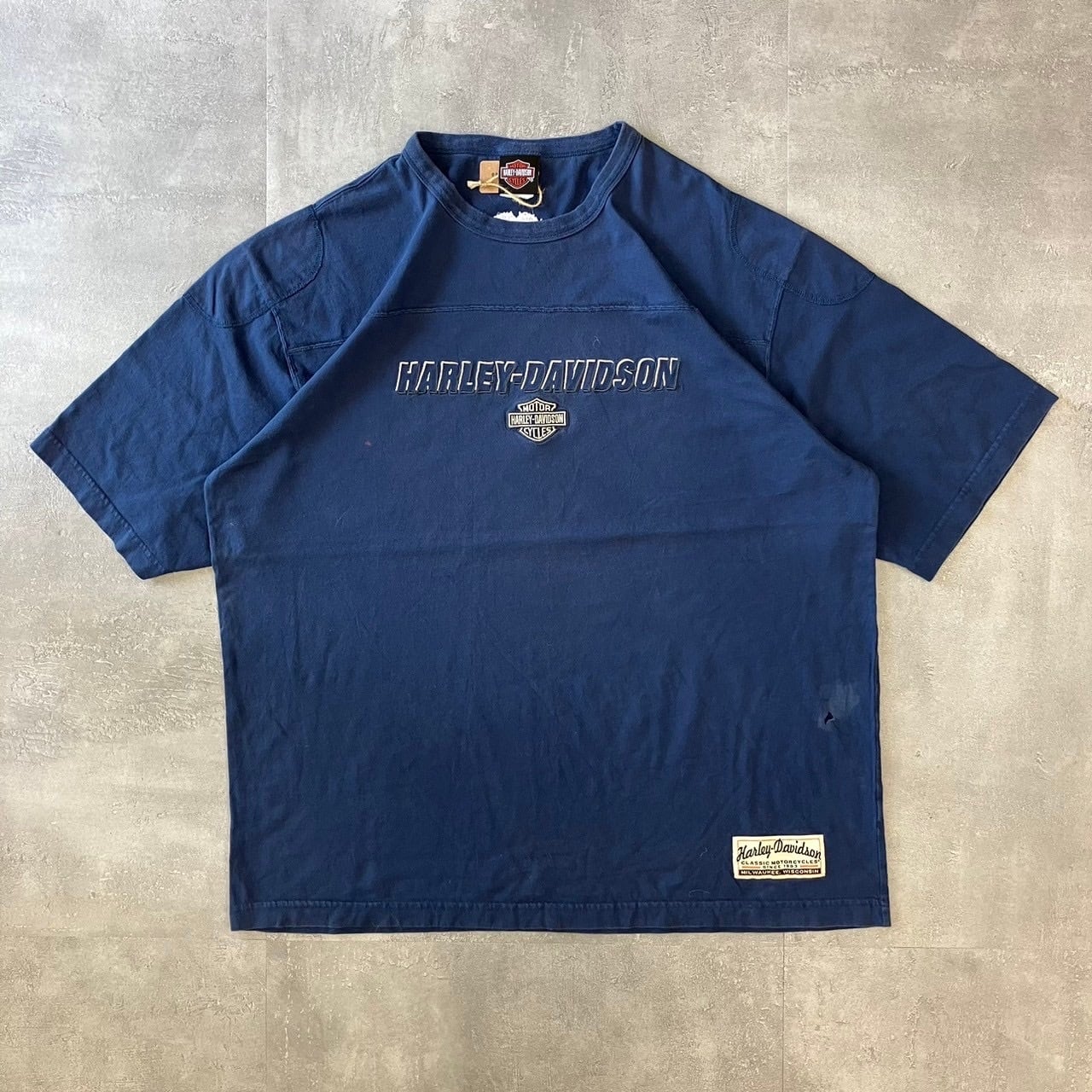 《XLsize》Harley-Davidson ハーレーダビッドソン Tシャツ 刺繍 レアカラー no.3127