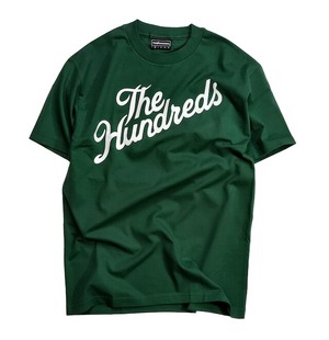 THE HUNDREDS / FOREVER SLANT LOGO T-SHIRT / D.GRN / WHT