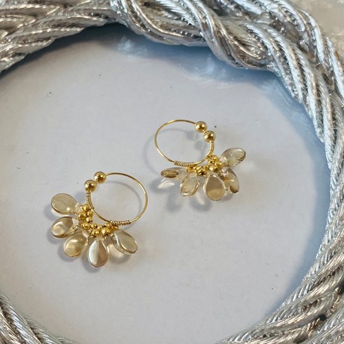SWAY  scale daisy earrings  Honey