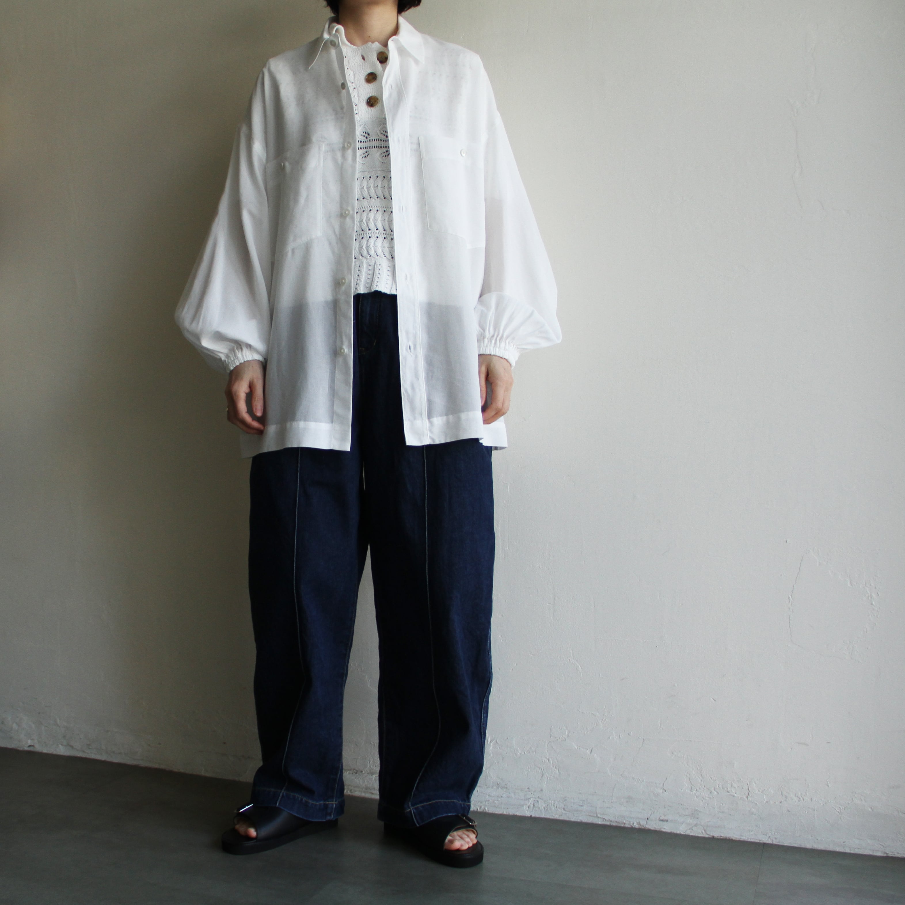 TOURNON. Cotton georgette over shirt | Terminal