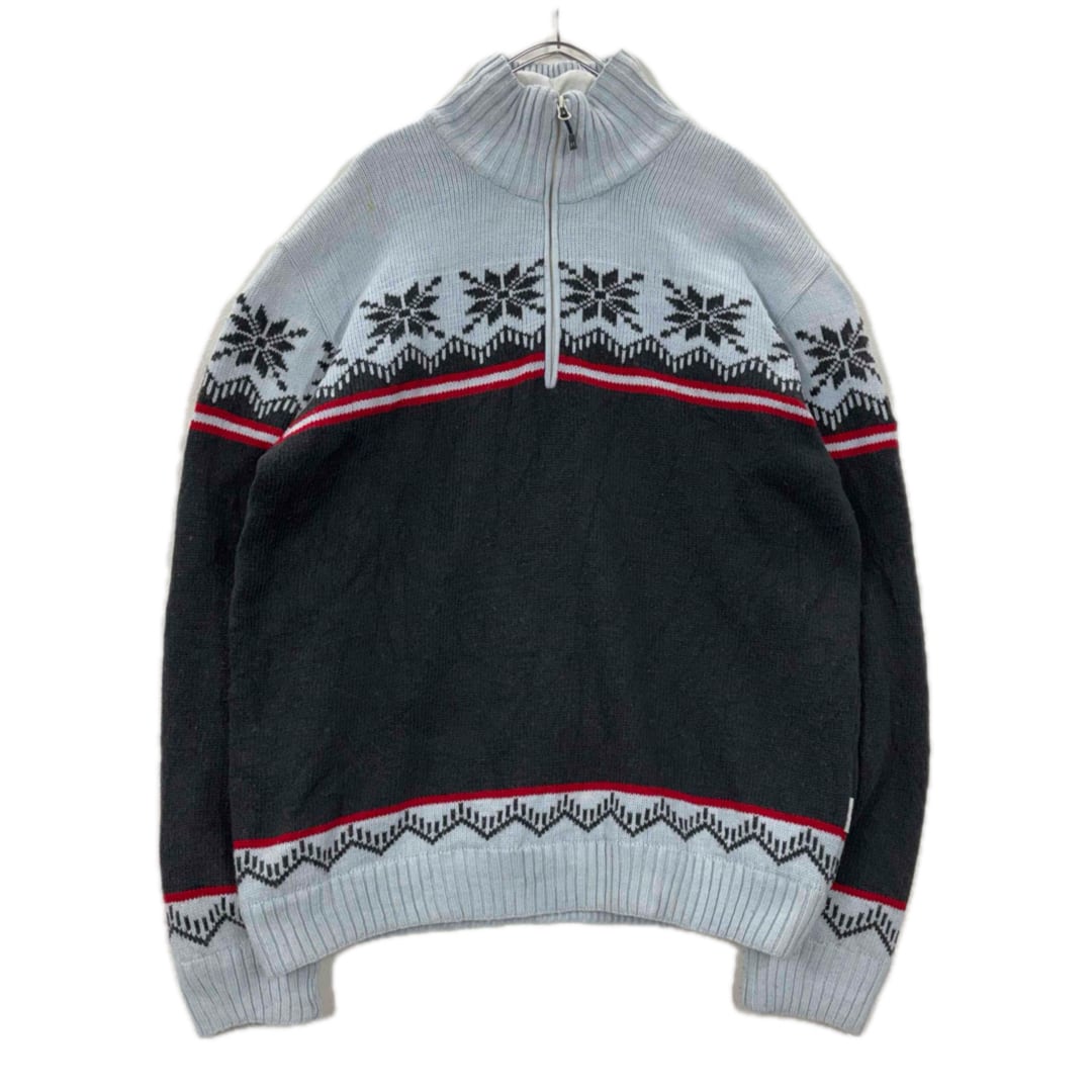 PEARLY GATES アーガイル切替 ケーブルニット M ウール100% | vimfurugi