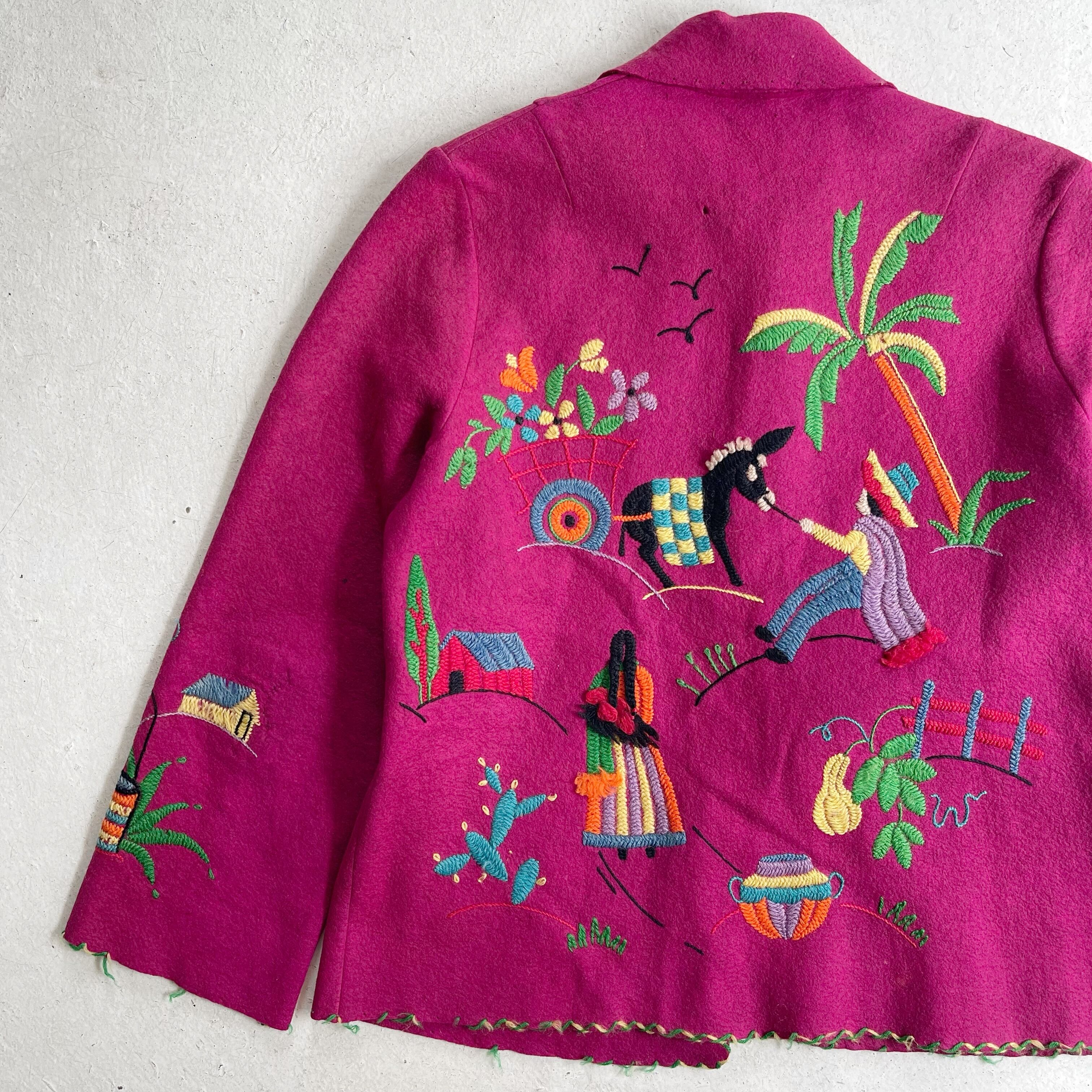 メキシカンジャケットvintage Mexican jacket刺繍中目黒
