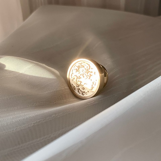 【遅日尋涼】Wax Seal Stamp│満月 / Full moon【20mm】