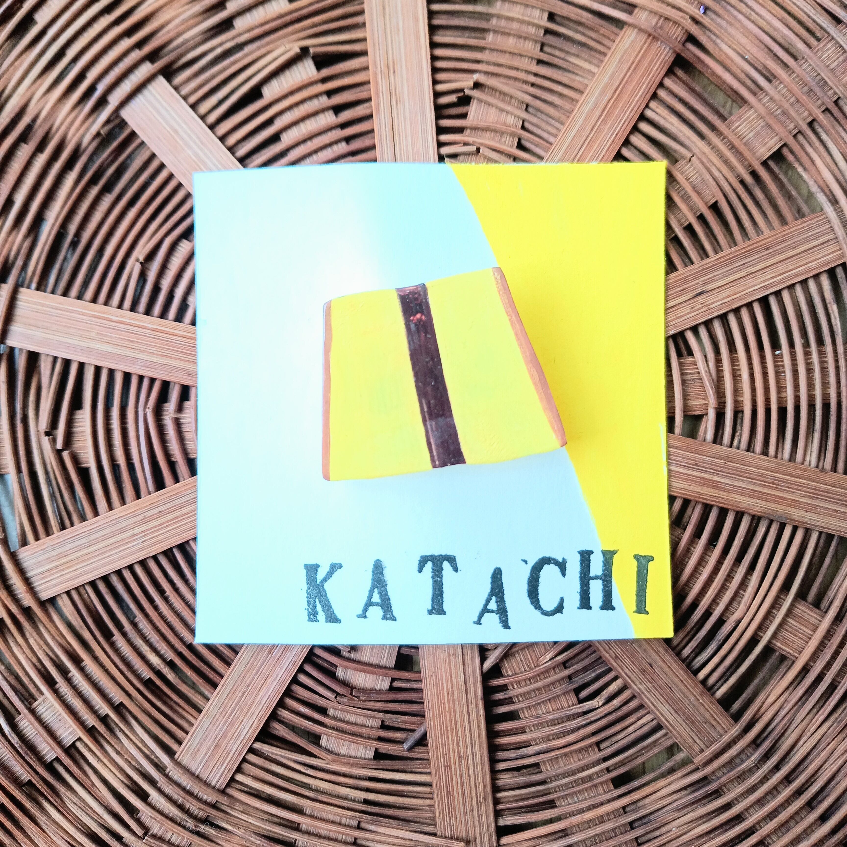 ヘンテコ ブローチ シベリア パン 菓子パン 手描き 一点もの