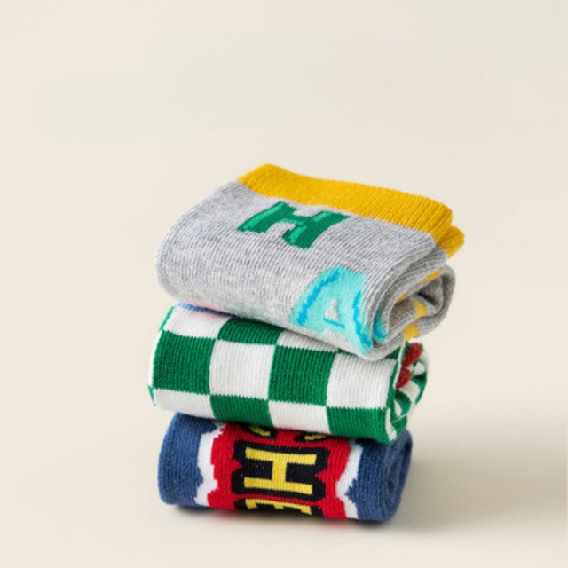 【即納】ハンバーガーのクルーソックス 5足セット