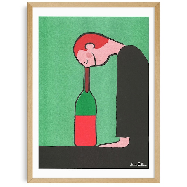 KIBLIND Atelier  Jean Jullien - Bottle  A3 (297×420mm) Art Print