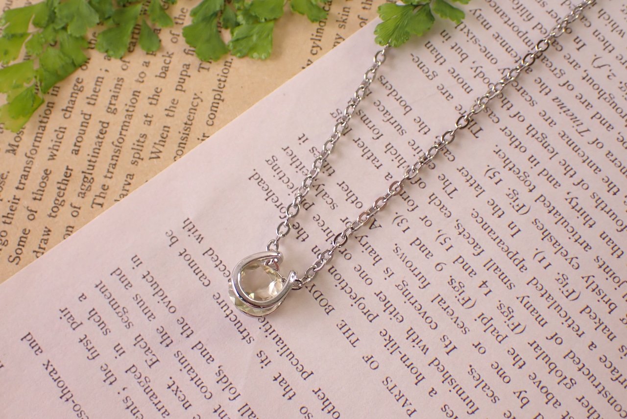 レモンクォーツネックレス　1.52ct [D12‐192]