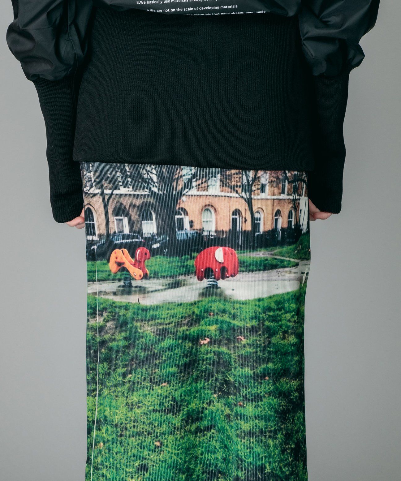 NON TOKYO / 2020A/W RIB TIGHT SKIRT (PRINT) | IAAAM ONLINE STORE