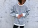 DESIGNED SWEATER/WHITE